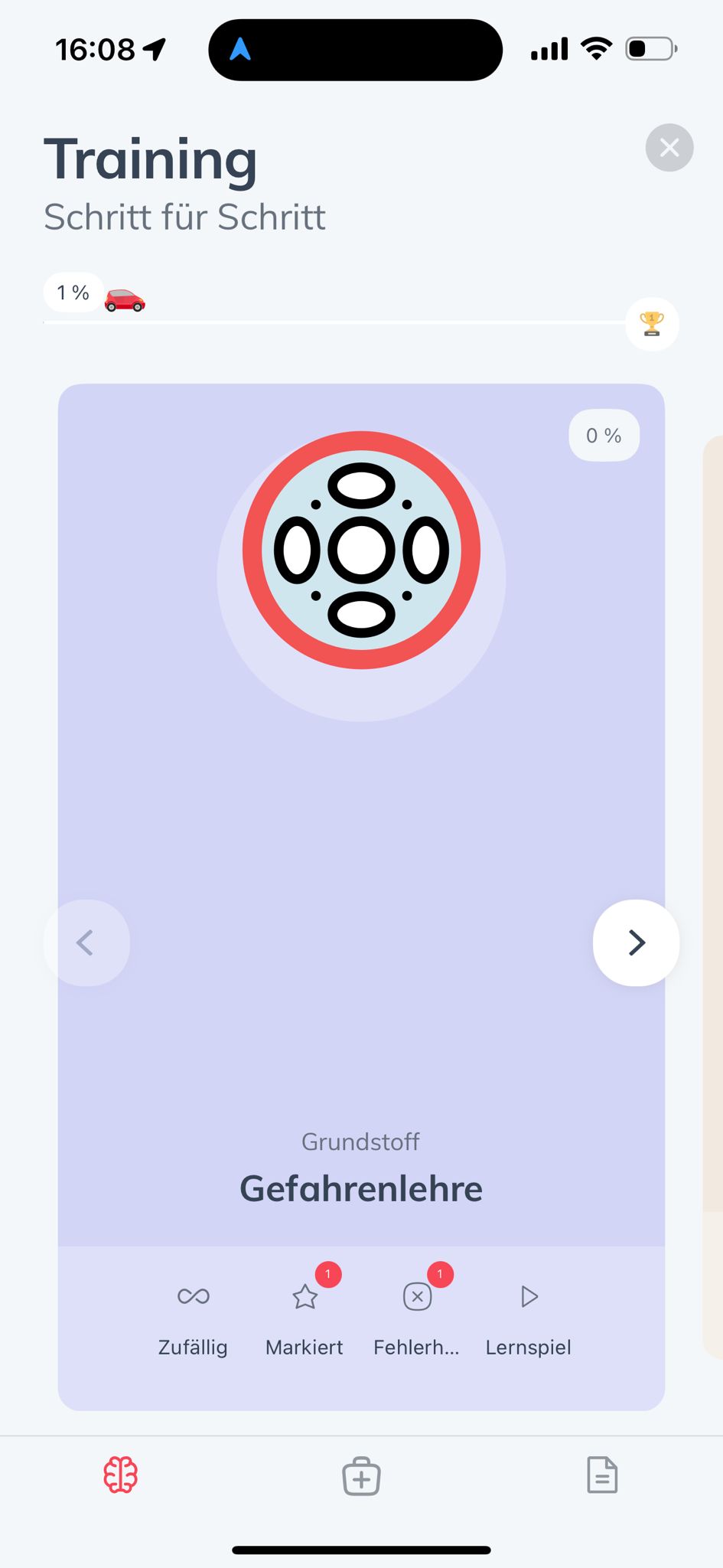 Illustration eines bunten Verkehrsschildes auf violettem Hintergrund.